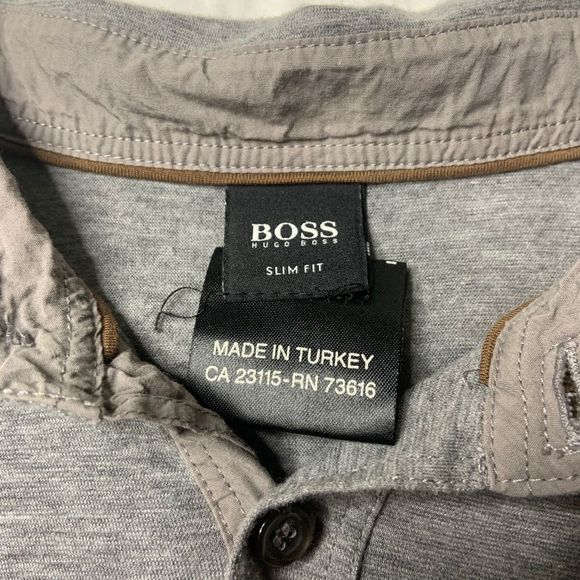 Hugo Boss Polo Style Mens Tee Shirt Slim Fit - Picture 4 of 6